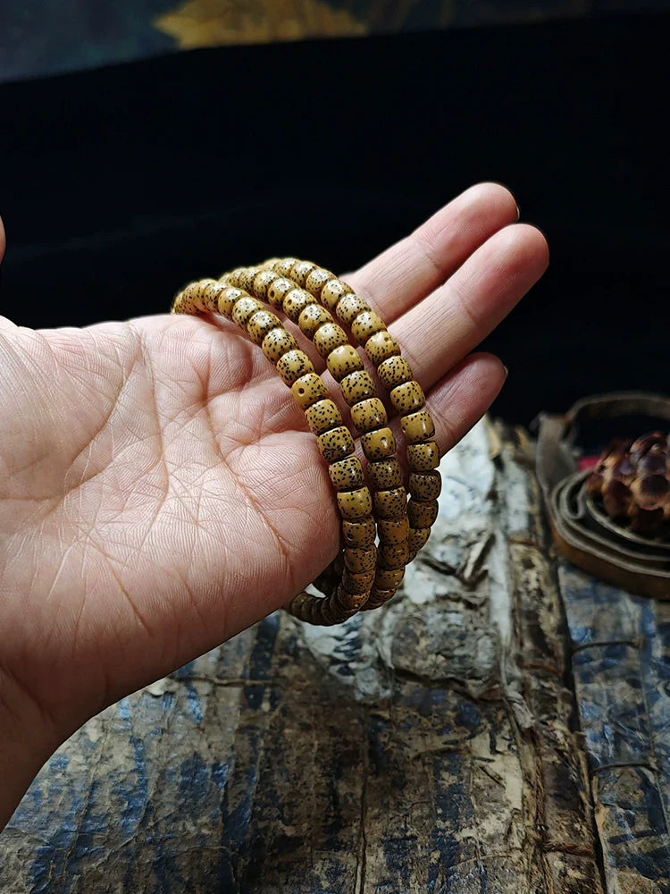 Buddha3bodhi Star and Moon Bodhi 108 Pieces Mala beads