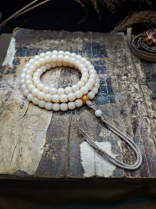 Buddha3bodhi Traditional 108 Mala Beads- Natural Bodhi Root