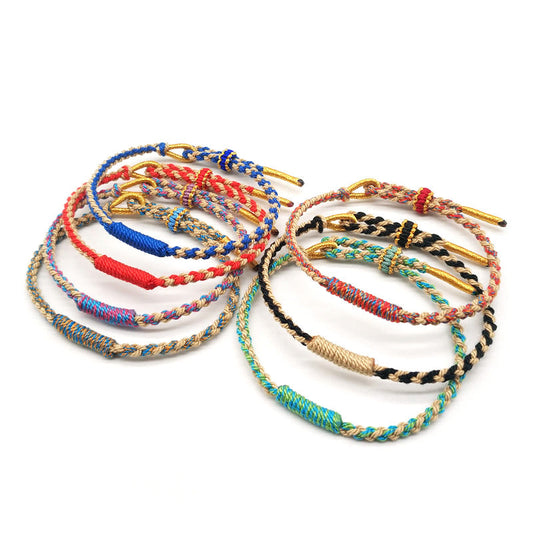 Lucky Red String Bracelet for Your Zodiac Year – Braided Multicolor Thread Bracelet
