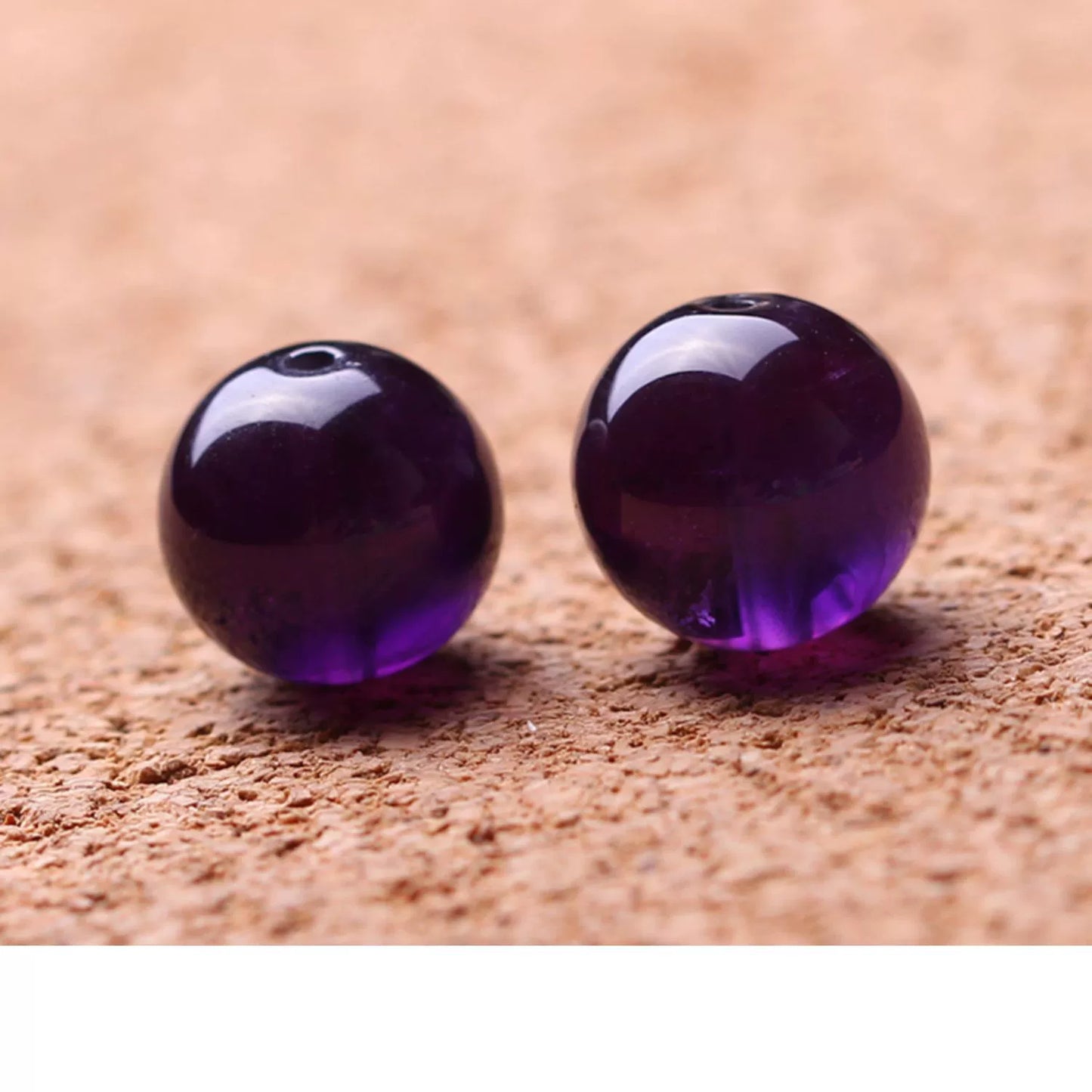 5A Grade Natural Deep Purple Amethyst Beads from Uruguay