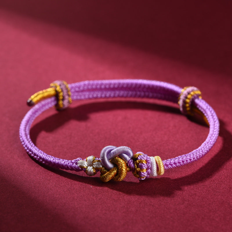 Handmade Red String Bracelet with Double Heart Knot – Couples Blessing Charm