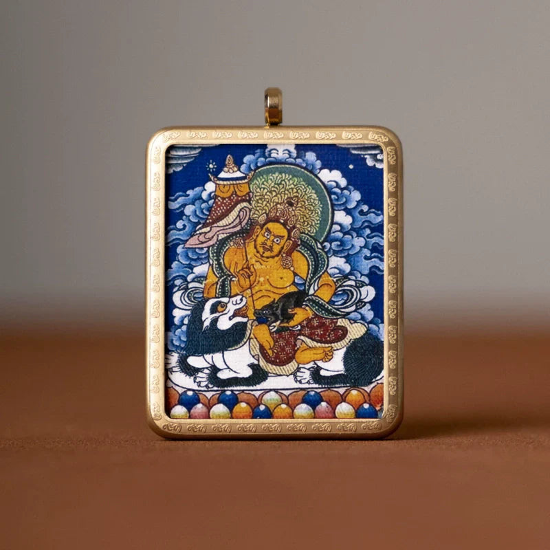 Tibetan Thangka  Amulet Talisman Pendant Necklace (35mm*45mm)