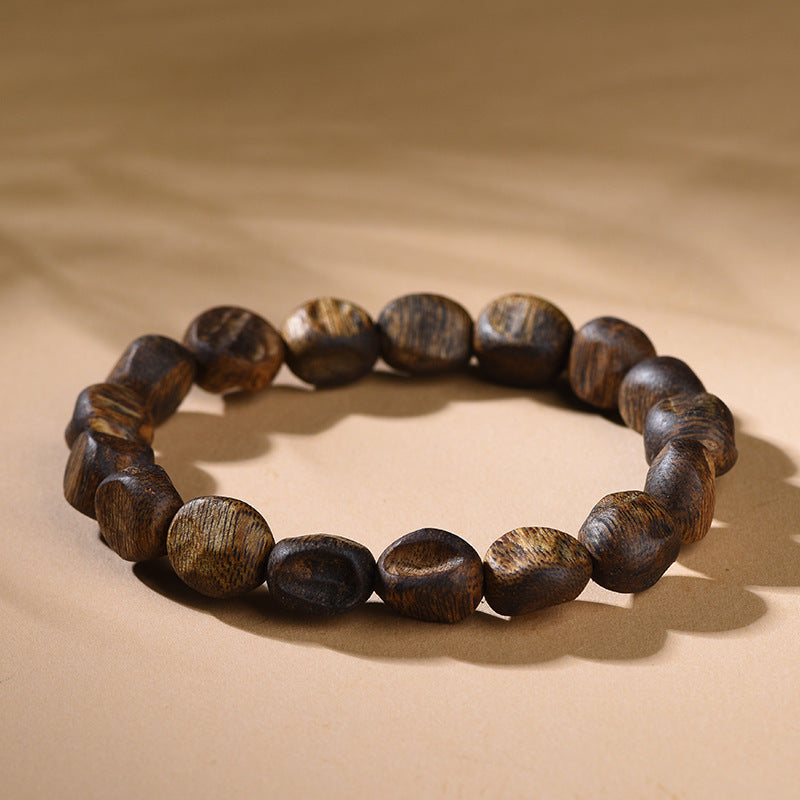 Natural Hainan Scarred Agarwood Bracelet
