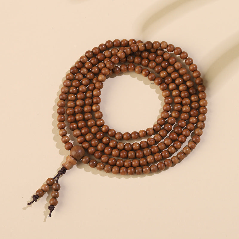 Indian Old Mountain Sandalwood Prayer Bead Bracelet