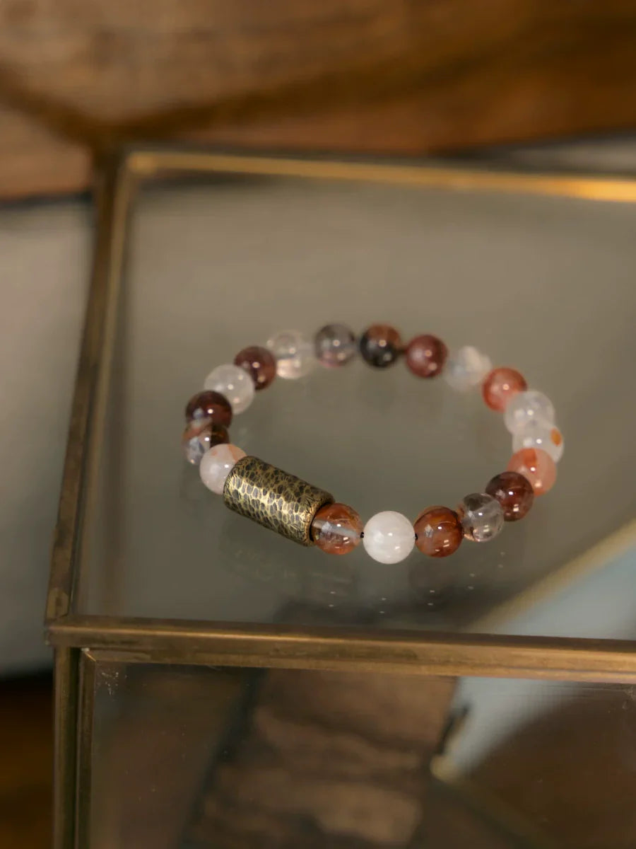Tibetan Single-Strand Crystal Bracelet for Inner Peace & Energy Alignment