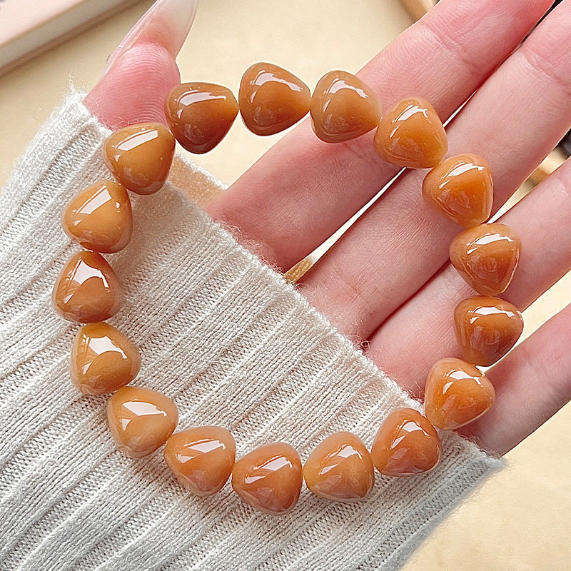 Pink Droplet-Shaped Bodhi Bracelet – Multi-Color Options Available