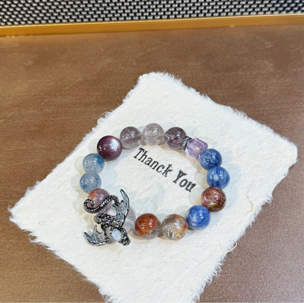 Nezha Series Bracelet –  Amethyst Phantom Kyanite Lepidolite K2 Crystal Bracelet for Women