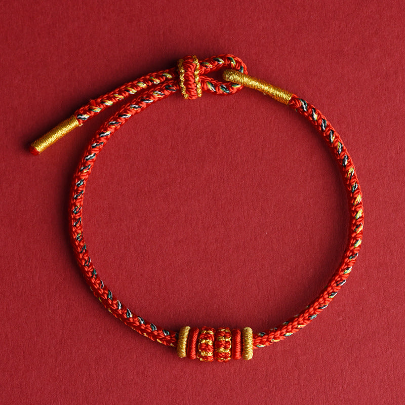 Eight Guardian Buddhas Red String Bracelet – Birth Year Protection & Luck Bracelet