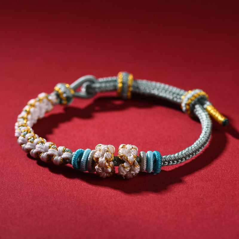 Handmade Zodiac Birth Year Couples Peach Blossom Bracelet – Peace & Joy Charm