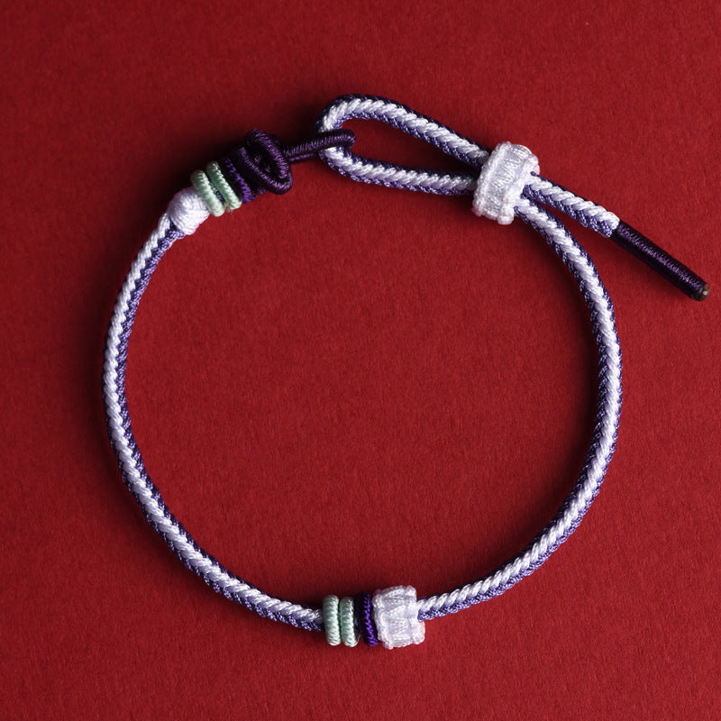 Year of the Fire Horse 2026 Twelve Flower God Handmade Red String Bracelet
