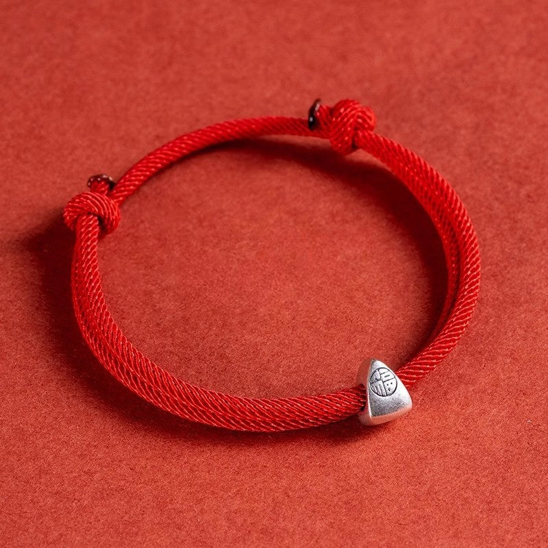 Buddha & Karma Red String Fu Lucky Bracelet
