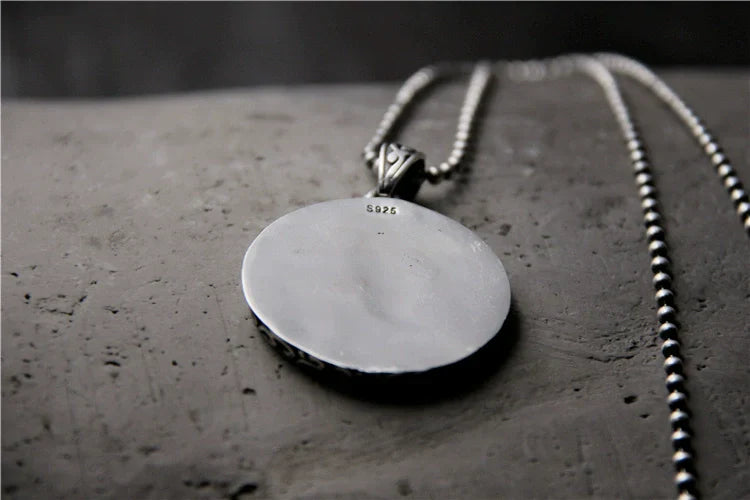 925 Sterling Silver Sun Pendant for Men