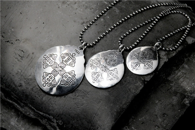 S925 Sterling Silver Jiugong Bagua Brand Pendant