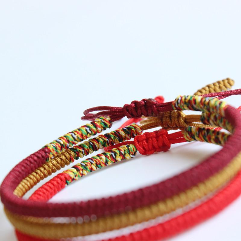Buddha & Karma Tibetan Handmade Knot Bracelets - For Security