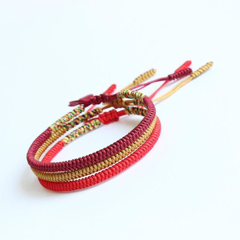 Buddha & Karma Tibetan Handmade Knot Bracelets - For Security
