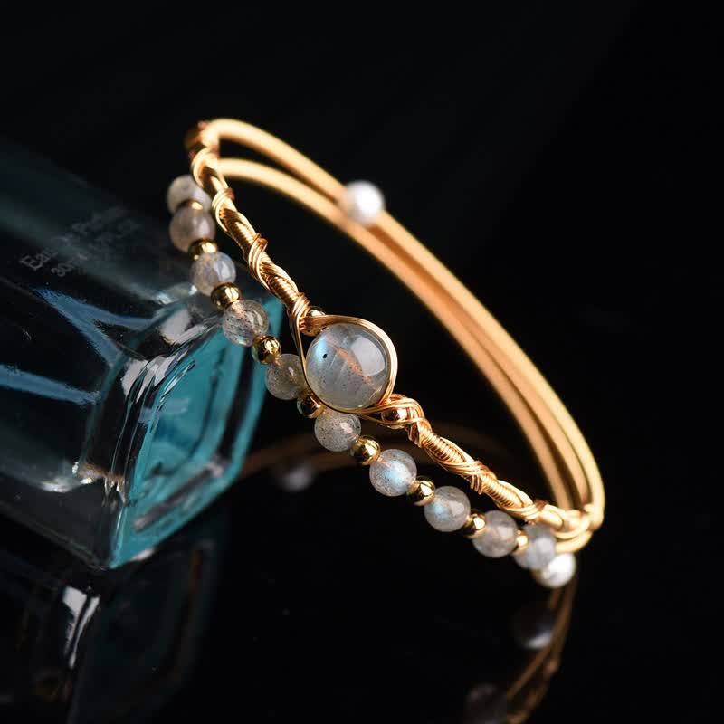 Wear FengShui Moonstone Healing Love Bracelet Bangle