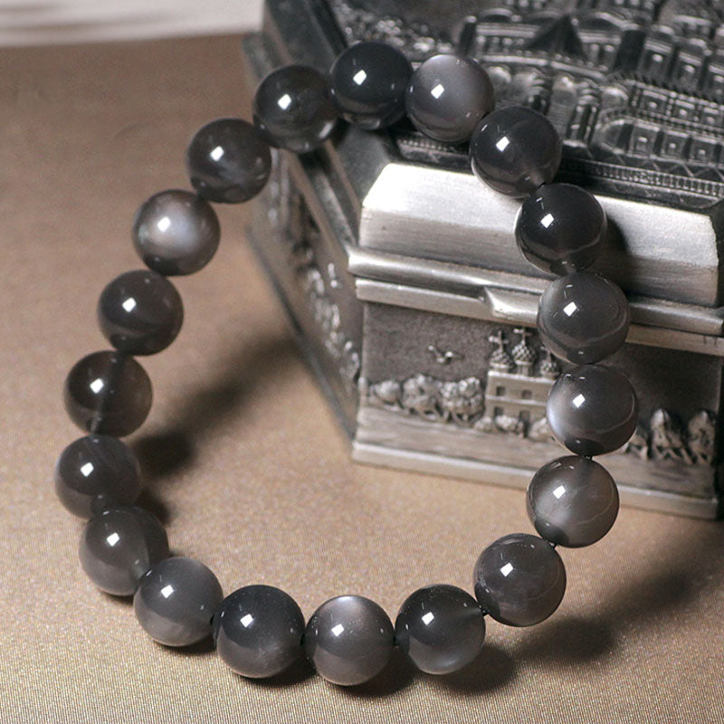 Wear FengShui Natural Moonstone Positive Love Beads Bracelet