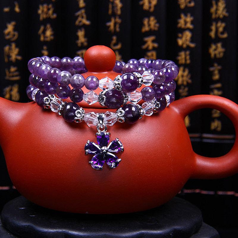 Wear FengShui Tibetan Amethyst Blessing Bracelet
