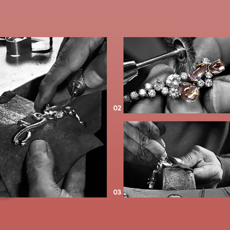 Wear FengShui 925 Sterling Silver Year Of The Dragon Auspicious Golden Dragon Luck Red Rope Chain Bracelet