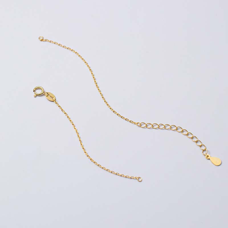 Wear FengShui 925 Sterling Silver Semi-finished Chain Blessing Bracelet