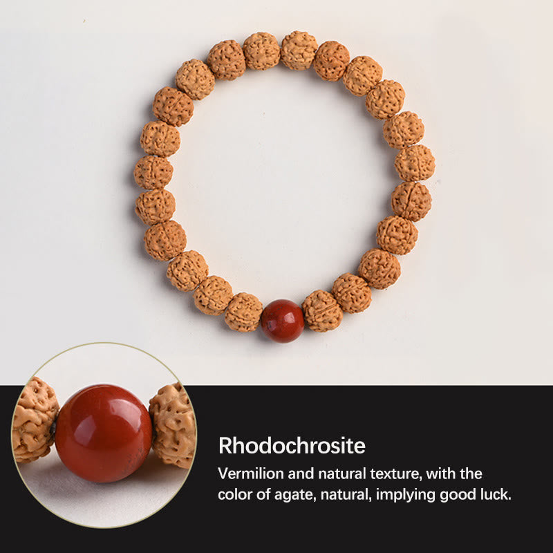 Wear FengShui Tibet Rudraksha Bodhi Seed Wealth Auspiciousness Bracelet