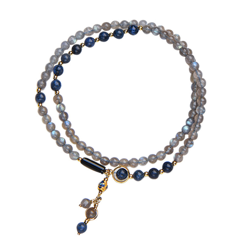 Wear FengShui Moonstone Lazurite Calm Healing Positive Bracelet