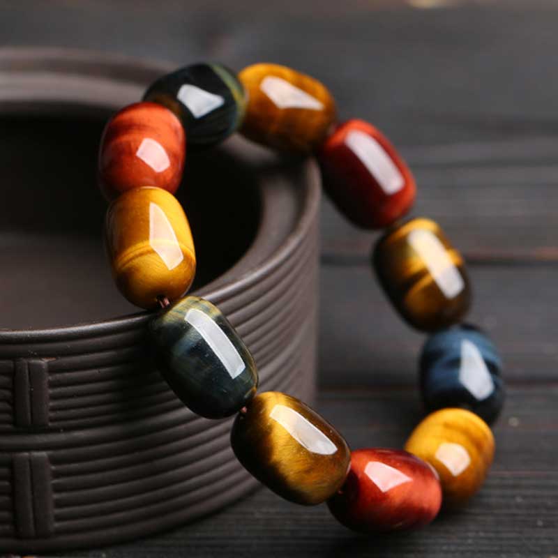 Wear FengShui Natural Tiger Eye Healing Protection Bracelet