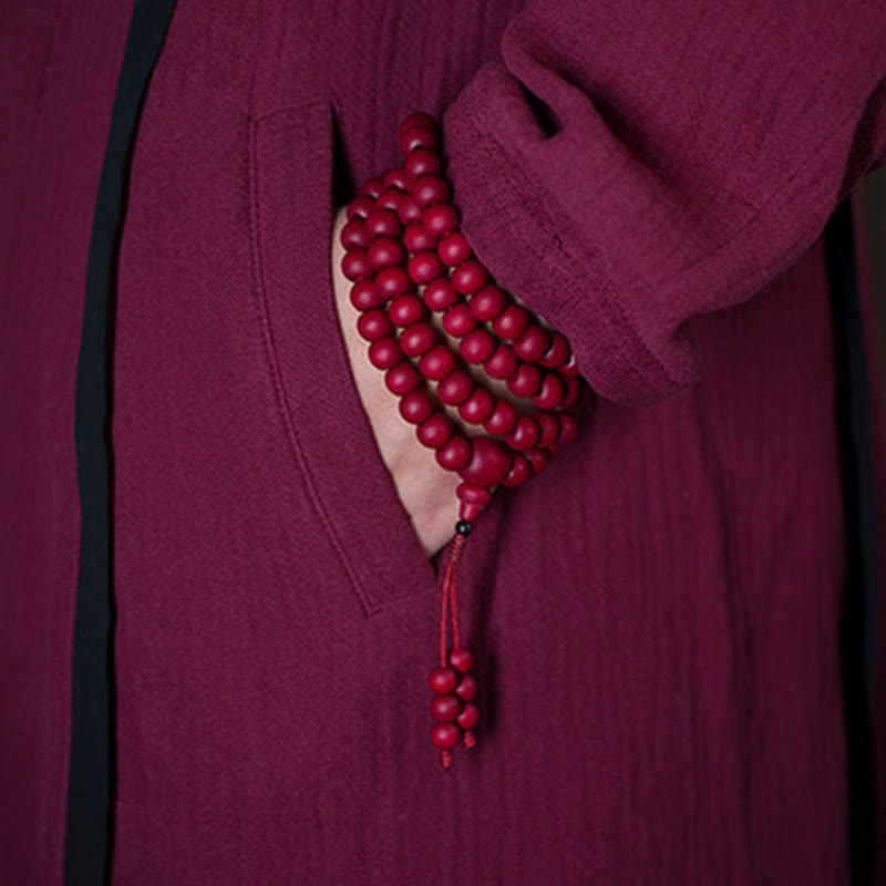 Wear FengShui 108 Mala Beads Natural Abelia Biflora Wood Protection Bracelet