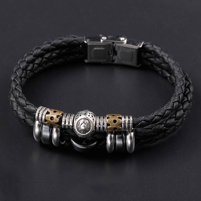 Wear FengShui 12 Constellations of the Zodiac Hematite Protection Bracelet