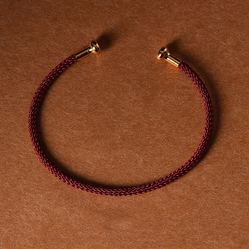 Wear FengShui Simple Design Handmade Luck Braid String Cuff Bracelet