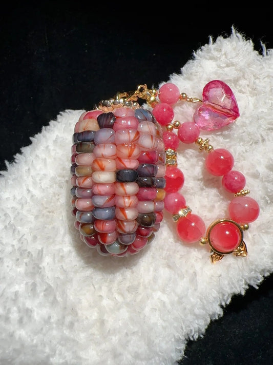 Colorful Cute Chubby Natural Handmade Corn Charms for Fidgeting