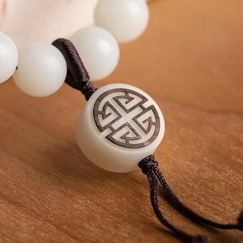 Wear FengShui Natural Green Sandalwood Bodhi Seed Soothing Bracelet