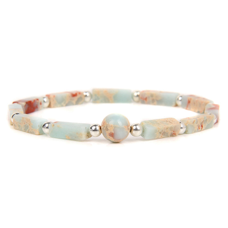 Wear FengShui Natural Crystal Amethyst Tiger Eye Spiritual Balance Bracelet