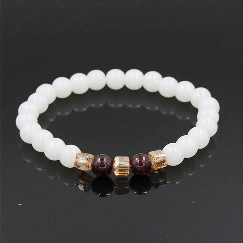 Wear FengShui Natural White Jade Protection Bracelet
