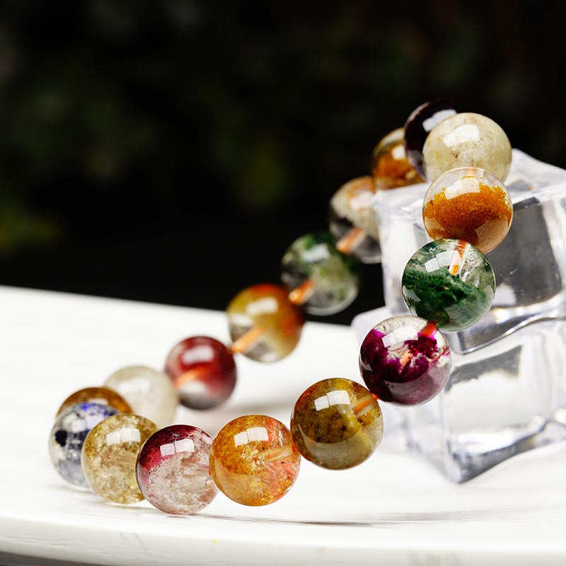 Wear FengShui Natural Various Gemstone Crystal Love Bracelet