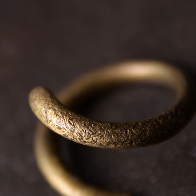 Wear FengShui Simple Design Copper Luck Adjustable Ring