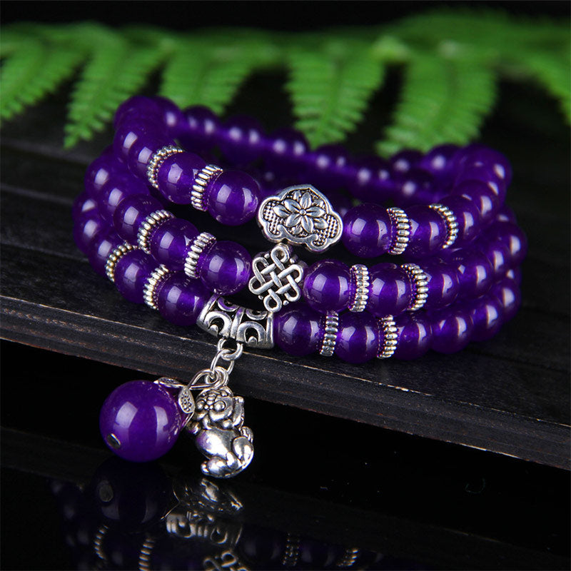 Wear FengShui The Amethyst Pixiu Wealth Bracelet