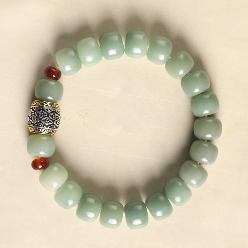 Wear FengShui Bodhi Seed Auspicious Cloud Fu Character Bead Peace Bracelet