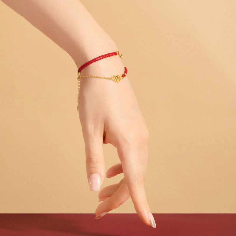 Wear FengShui Lock of Good Wishes Luck Strength Chain Bracelet