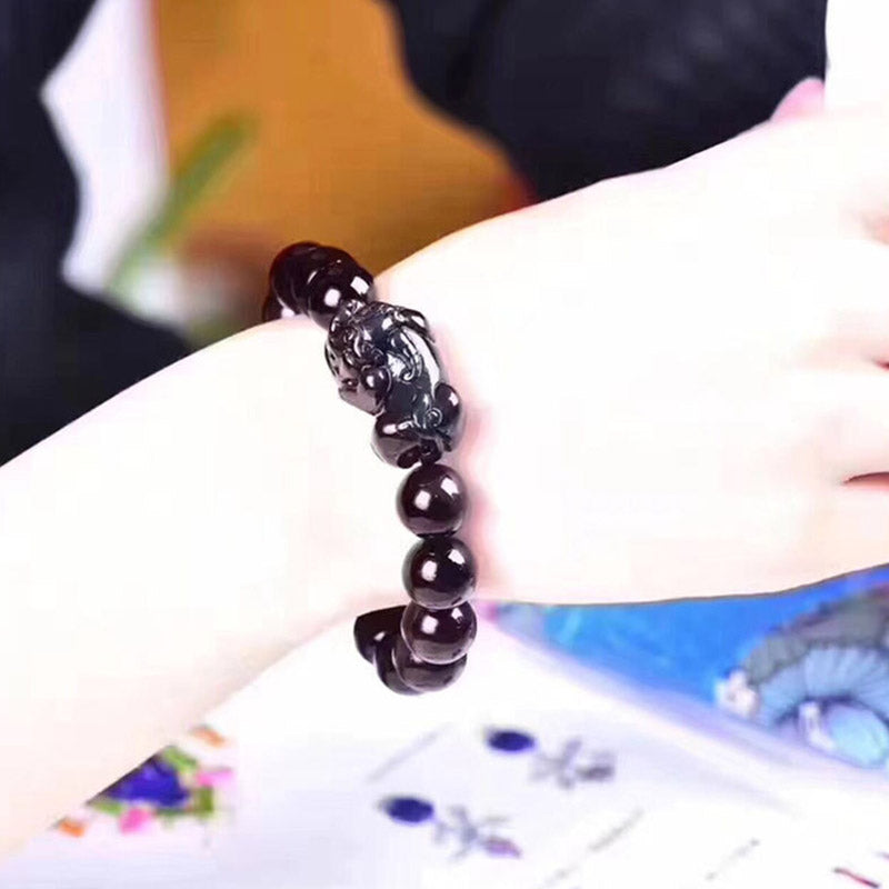 Wear FengShui FengShui PiXiu Rainbow Obsidian Luck Bracelet