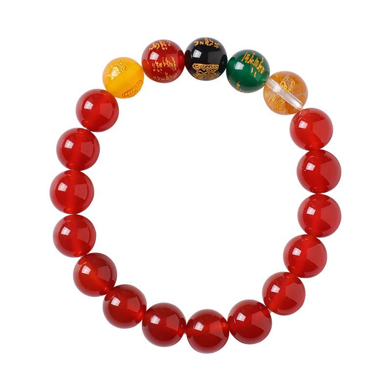 Wear FengShui Five Elements God of Wealth Various Agate Crystal Wealth Bracelet