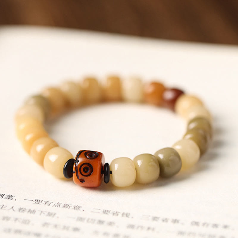 Wear FengShui Natural Bodhi Seed The Lord of the Corpse Forest Om Mani Padme Hum Wisdom Bracelet