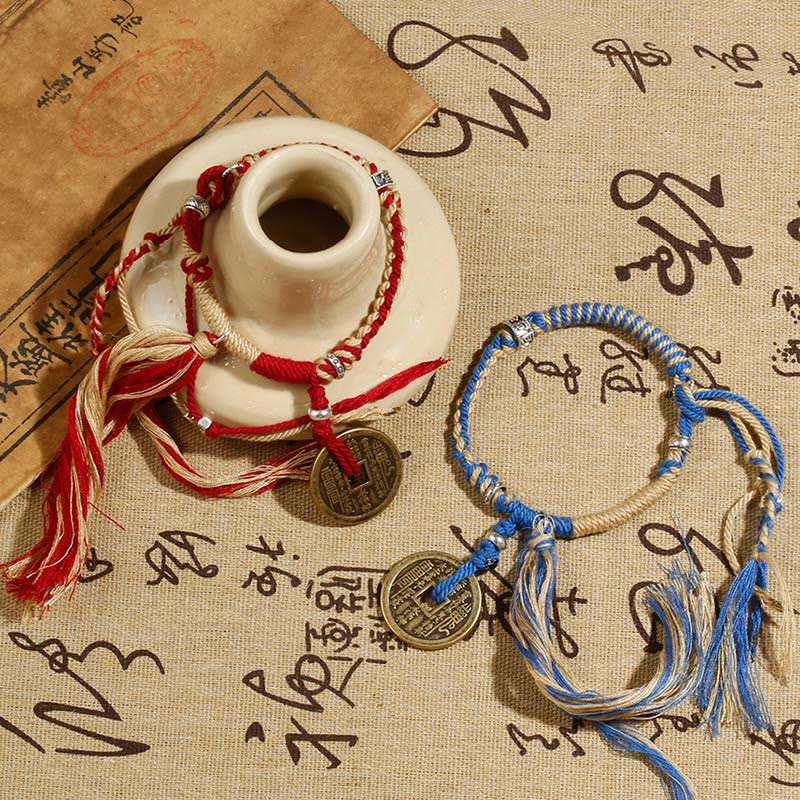 Wear FengShui Mountain Ghosts Spend Money Wealth Prosperity Handmade Braided Bracelet