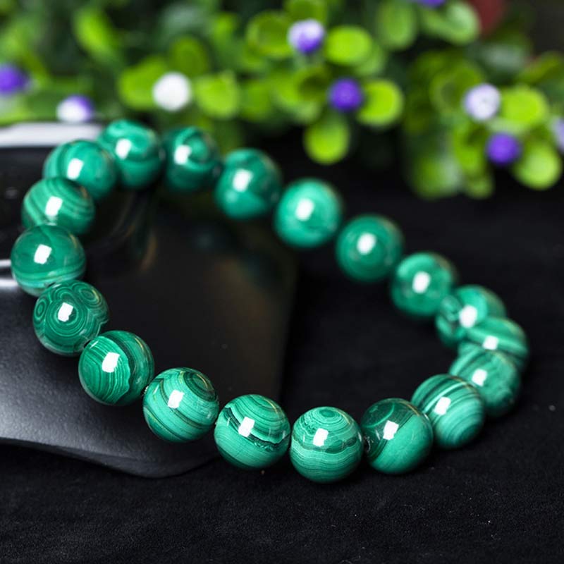 Wear FengShui Natural Malachite Protection Calmness Bracelet