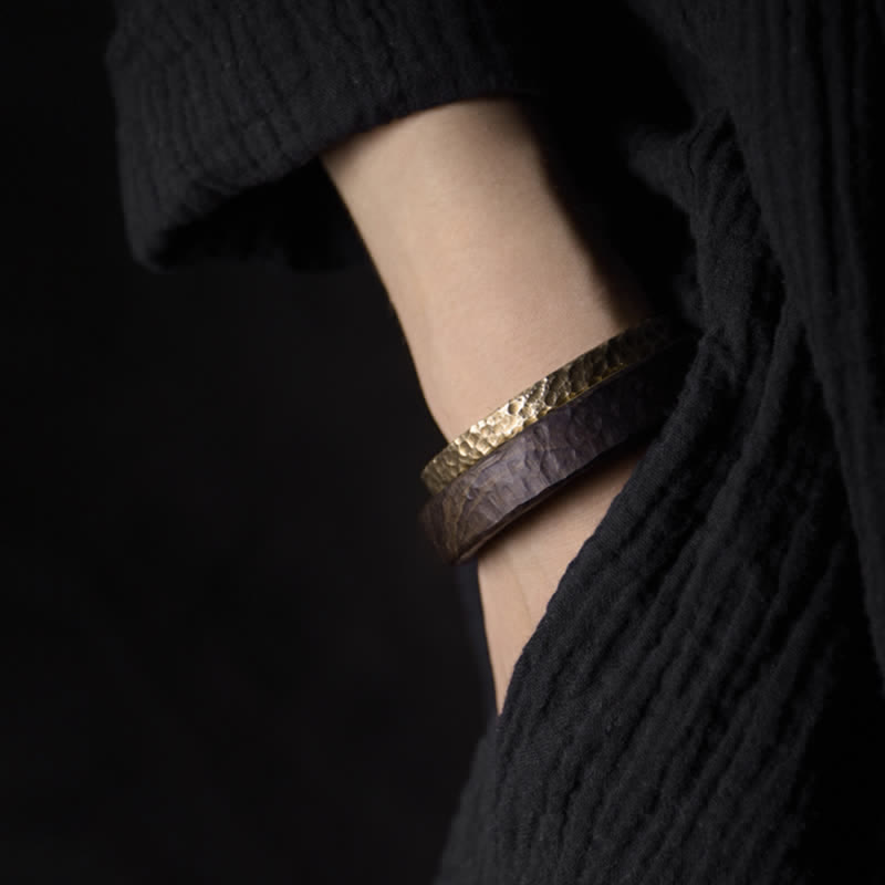 Wear FengShui Simple Design Copper Wealth Cuff Bracelet