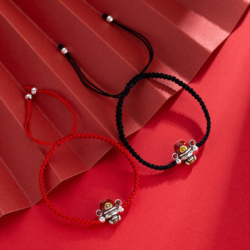 Wear FengShui God of Wealth Handmade Thread Luck Strength Braid Bracelet