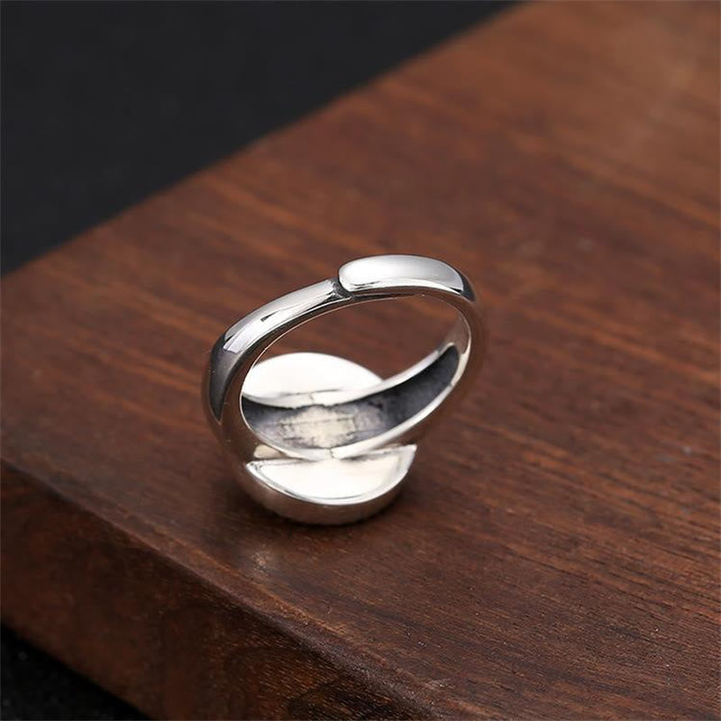 Wear FengShui Tibetan Om Mani Padme Hum Peace Rotatable Ring