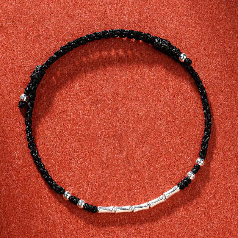 Wear FengShui Tibet Handmade Multicolored Bamboo Protection Braided String Bracelet