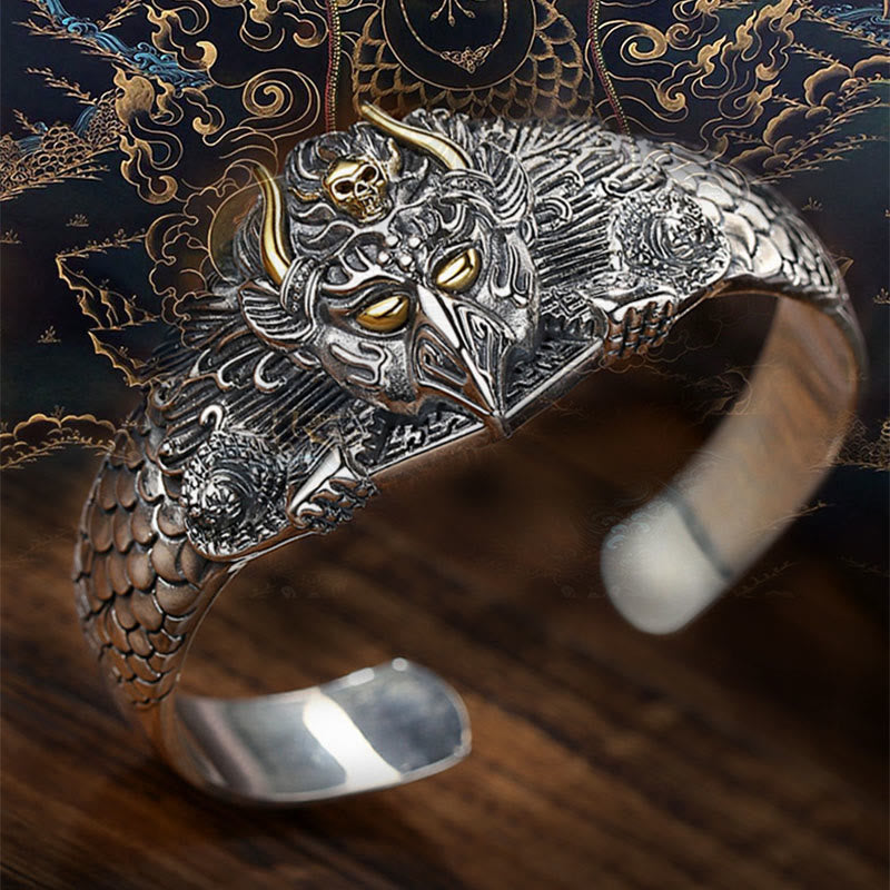 Wear FengShui Tibetan Garuda Bird Wisdom Protection Bracelet Bangle