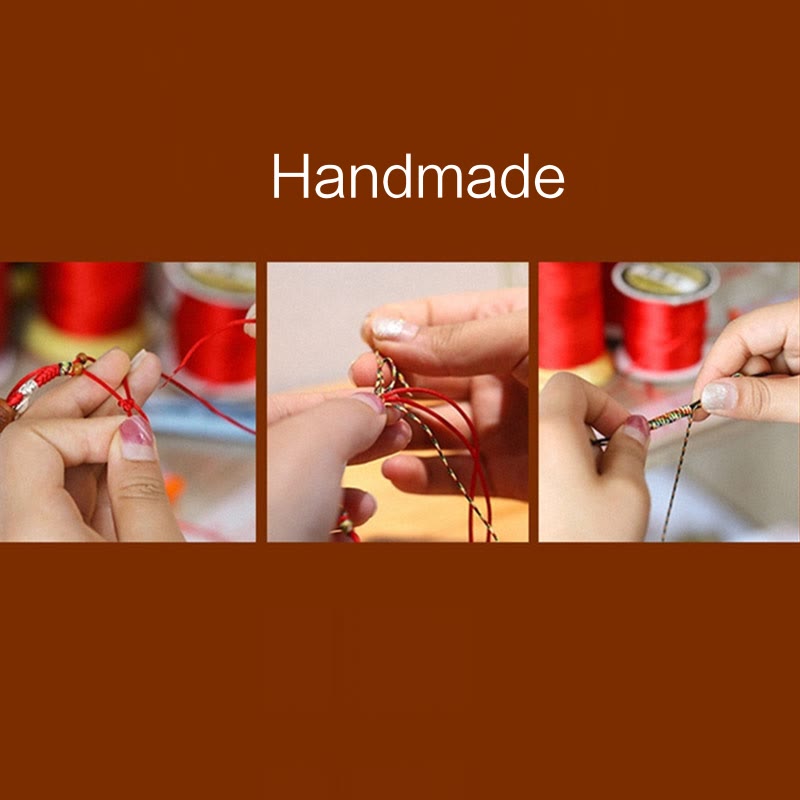 Wear FengShui Handmade Colorful Rope King Kong Knot Braided Luck Bracelet